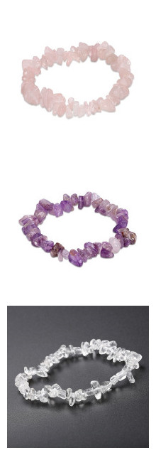 Sleek minimalist stone bracelet female bohemian single layer woven student bracelet