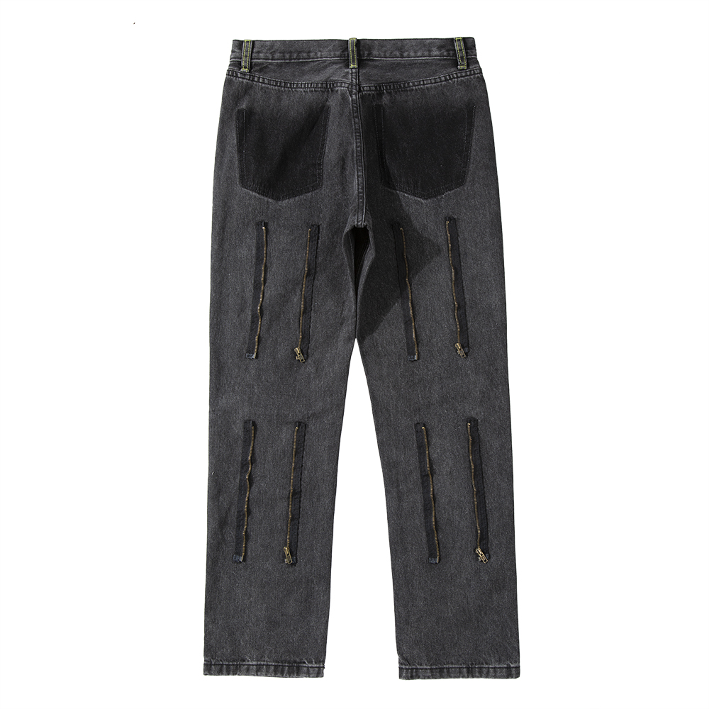 High Street Hip-Hop Rap Bootcut Men's Straight-Leg Jeans