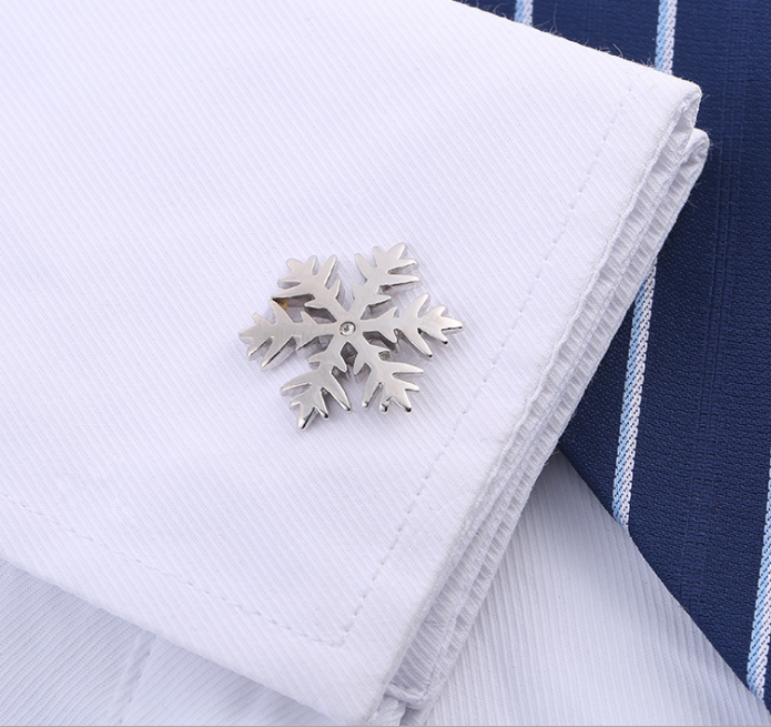 Snowflake French Cufflinks, picture 4 of 5