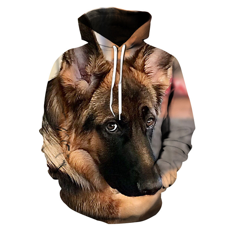 Title 9, Cute Gentle Dog Men and Women 3D Pullover Hoode...