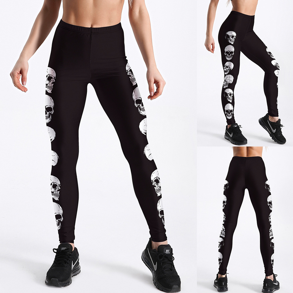 Title 4, Sports Ankle Pants Printed Leggings with Person...