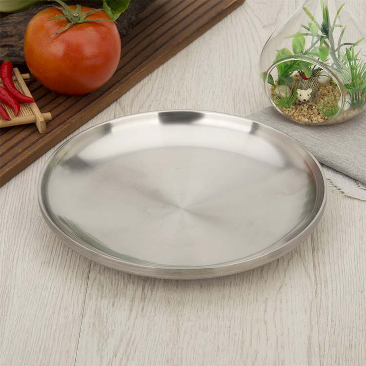 Title 3, Stainless Steel Thickened Round Double Plate