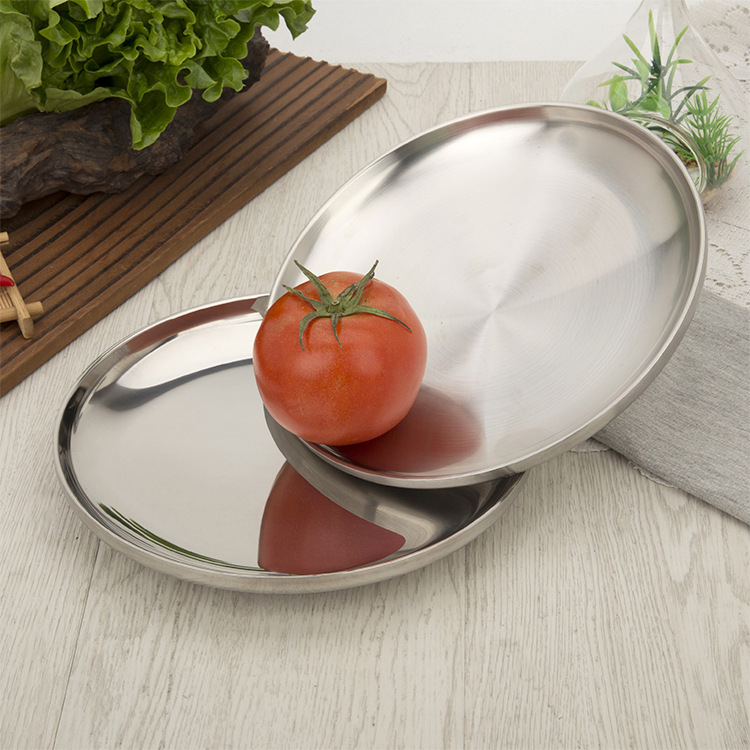 Title 2, Stainless Steel Thickened Round Double Plate