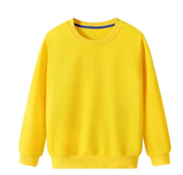 Customized Spring And Autumn Solid Color Thin Sweater With Round Neck And Long Sleeves Yellow - Shop at LoveMi