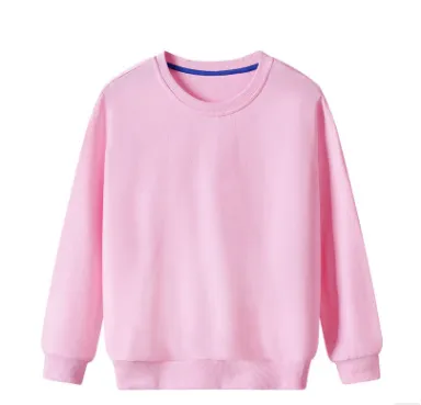 Customized Spring And Autumn Solid Color Thin Sweater With Round Neck And Long Sleeves Pink - Shop at LoveMi