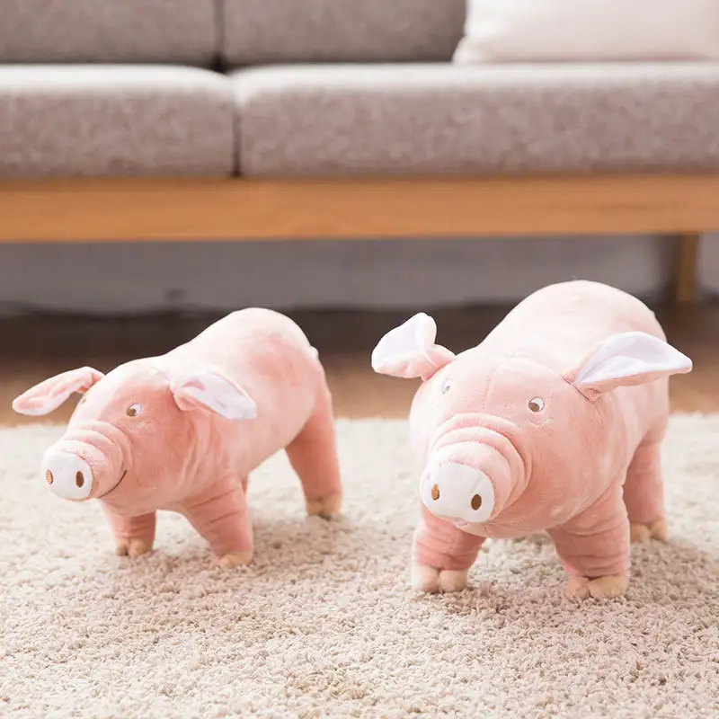 Sleeping Pig With Dog Toy