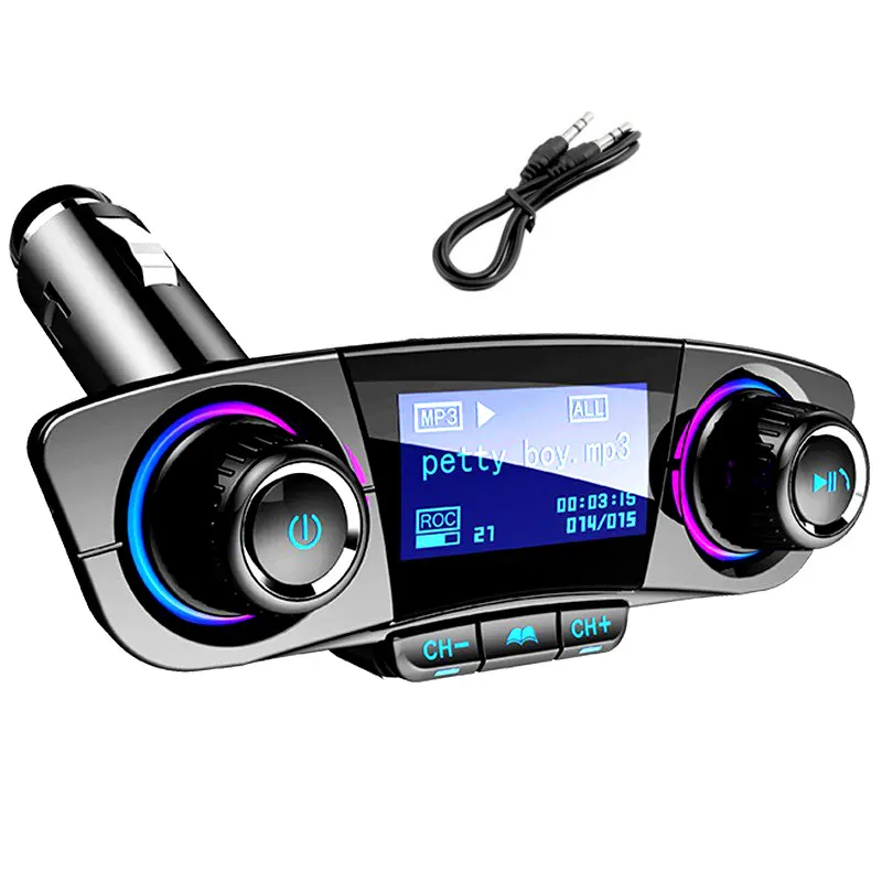 Wireless Bluetooth Car Charger FM Transmitter MP3 Player USB
