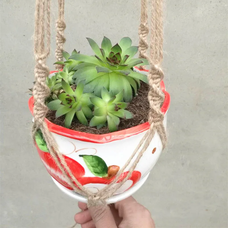 Flower Pot Net Bag Plant Greening Hanging – image 4