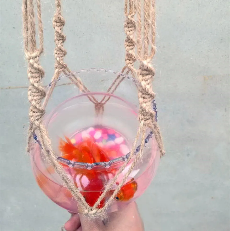 Flower Pot Net Bag Plant Greening Hanging – image 3