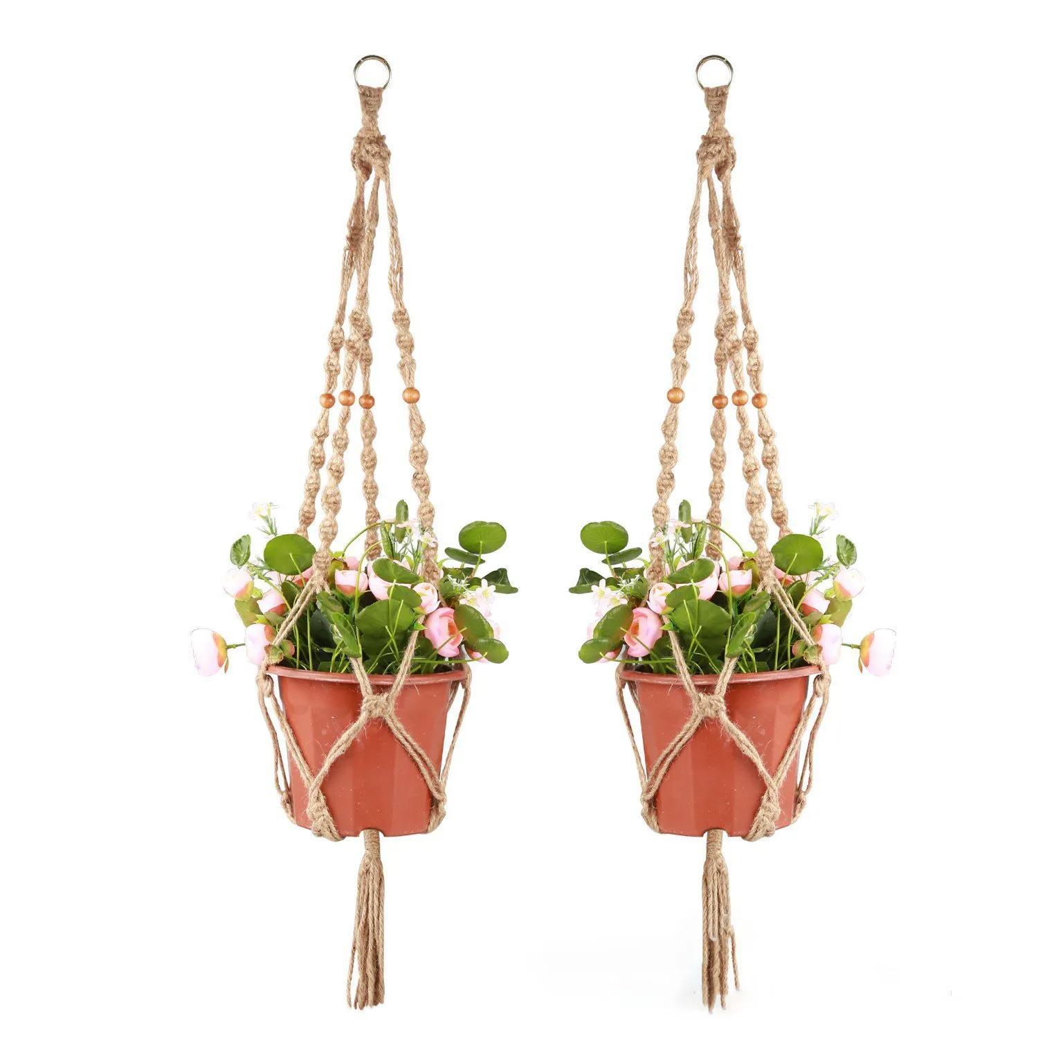 Flower Pot Net Bag Plant Greening Hanging – image 5