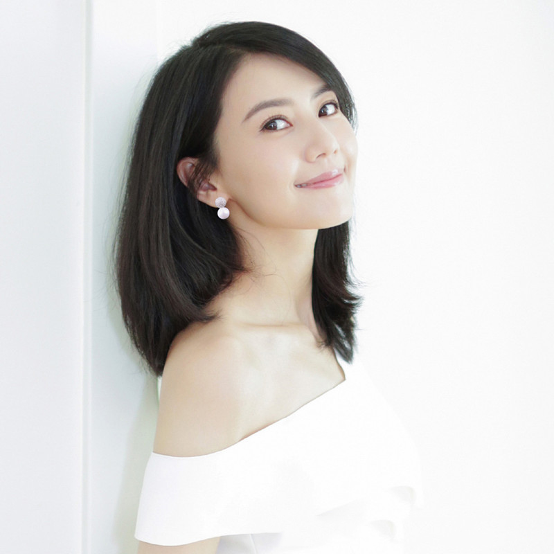 Fashion Simple Ladies Imitation Pearl Silver Earrings