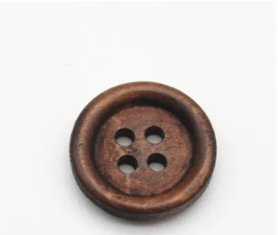 Natural Wood Head Buckle Children Buckle Suit Buckle Coat Cuckle Light Coffee - Shop at LoveMi