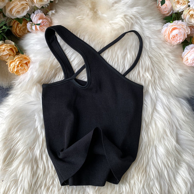 Women's Sexy Outer Wear Cross Short Camisole