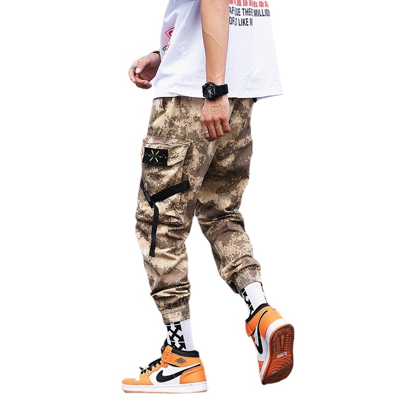 Title 7, Mens Multi-Pocket Pants Overalls Casual Loose ...