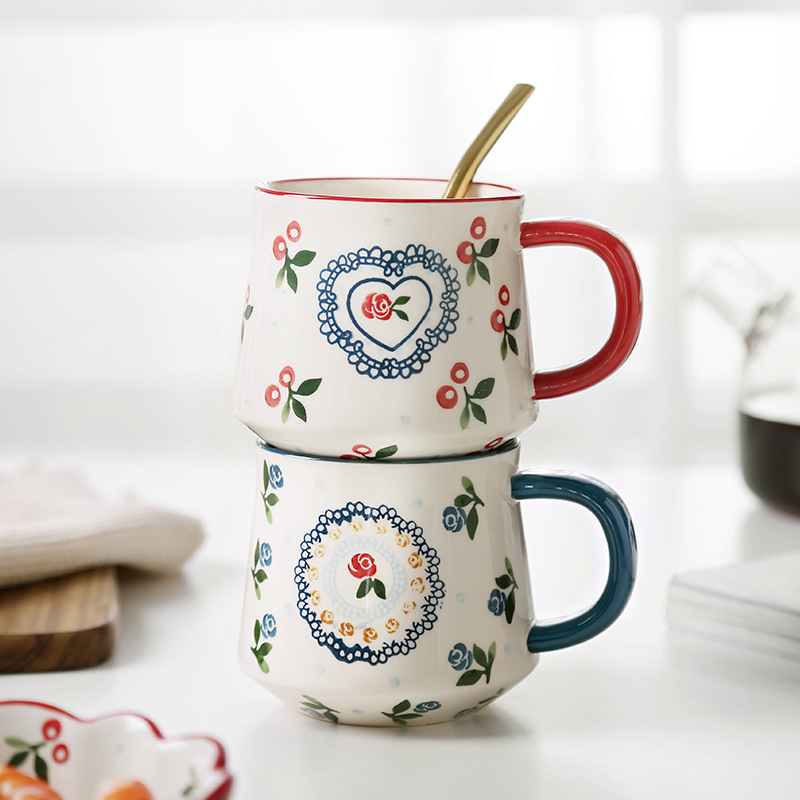 Home drinking water breakfast ceramic water cup