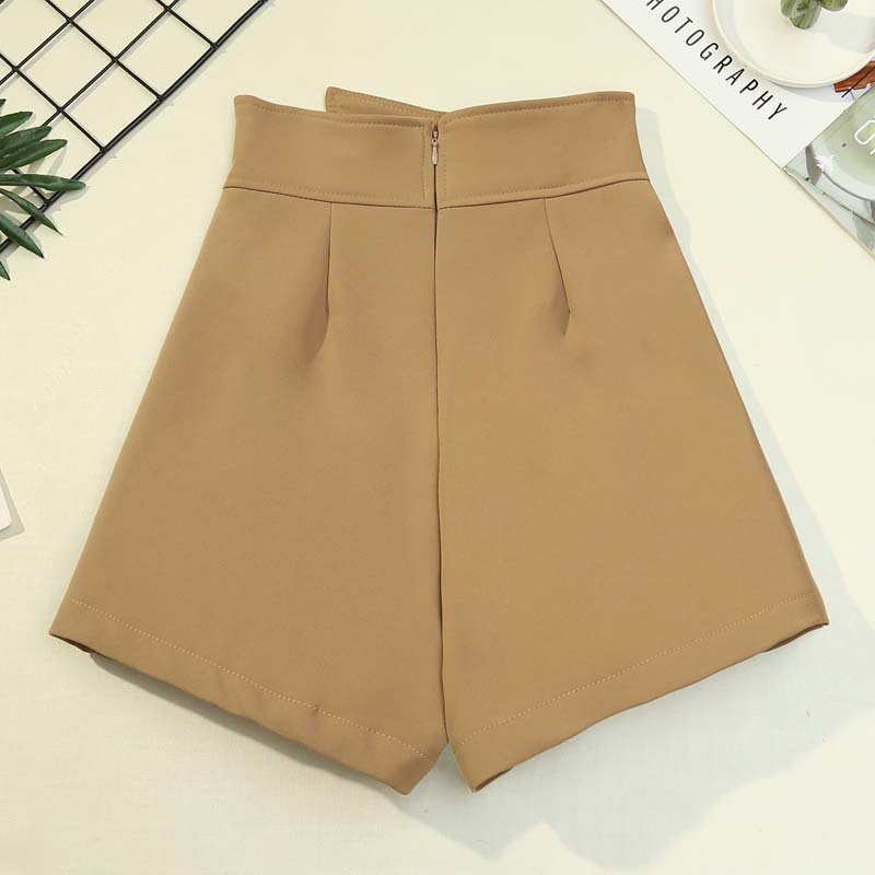 High Waist Slim A-line Wide Leg Casual Pants Skirt