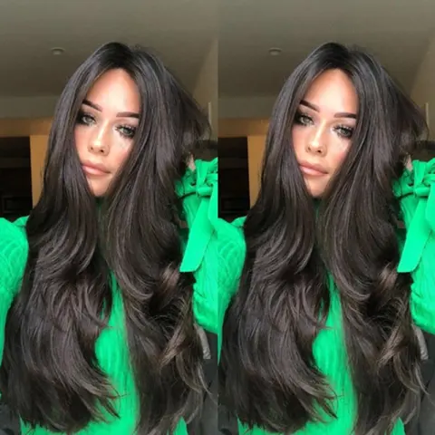 Half-length Long Curly Big Wavy Female Hair