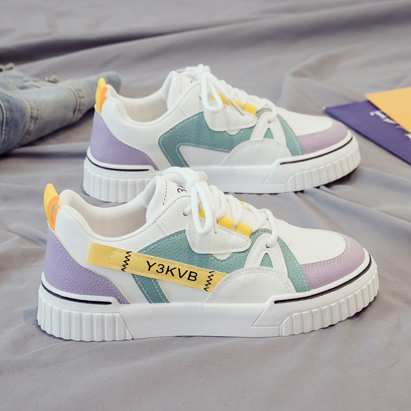  Spring New White Shoes Students All-Match Net Red Board Shoes Sports Daddy Women's Shoes Ins Tide