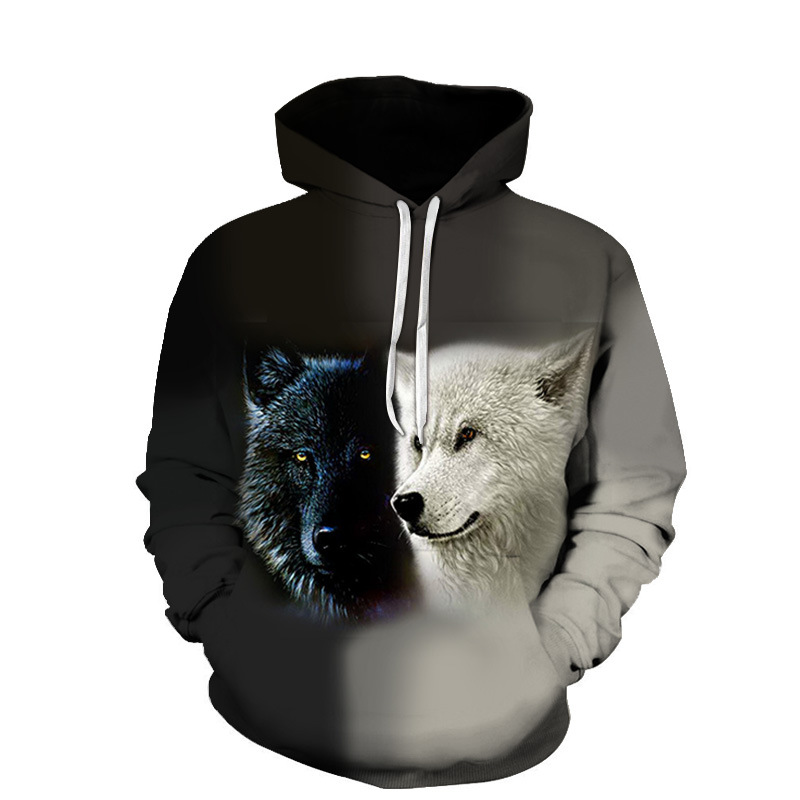 3D Digital Print Hoodie Loose Couple Sweatshirt Baseball Uniform