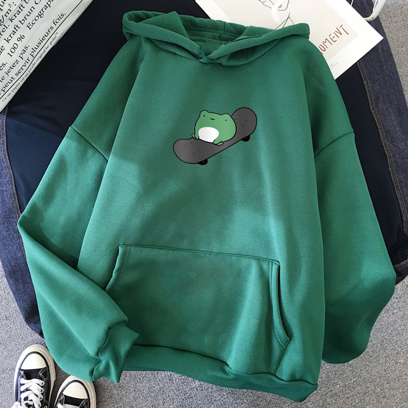 Title 3, Skateboard Frog Same Style Long Sleeve Fleece S...