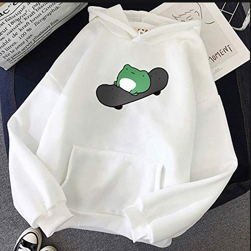 Title 4, Skateboard Frog Same Style Long Sleeve Fleece S...