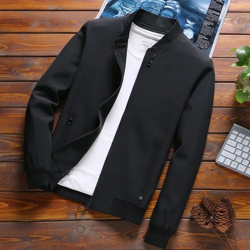 Men's Casual Stand-Up Collar Baseball Uniform