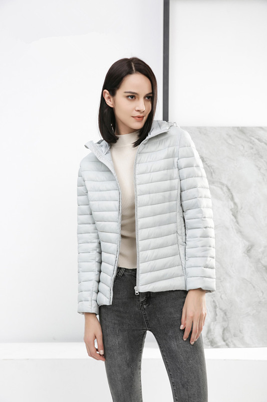 Lightweight Short Hooded Slim Winter Coat