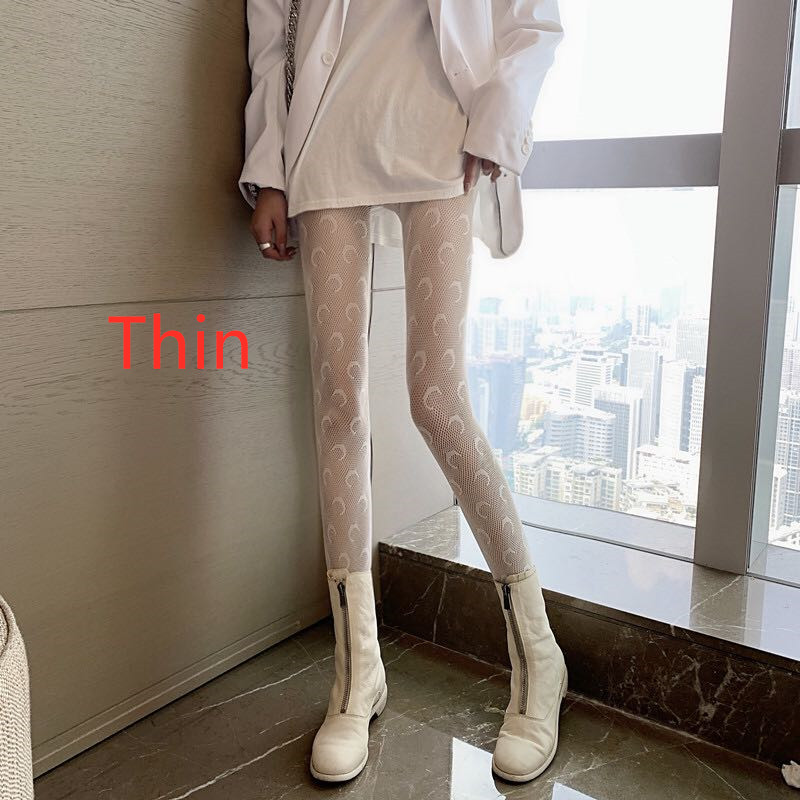 Moon Plus VelvetLeggings Fake Through Meat Net Red The Same Leopard Print Pantyhose Red - Shop at LoveMi