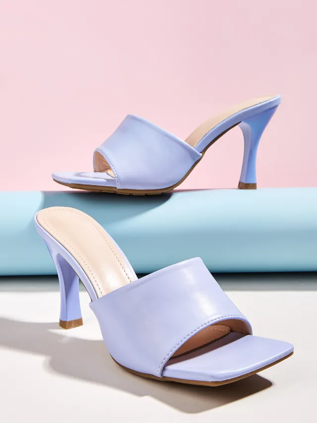 Fairy Style Sandals And Slippers With High Heeled Stiletto Blue - Shop at LoveMi