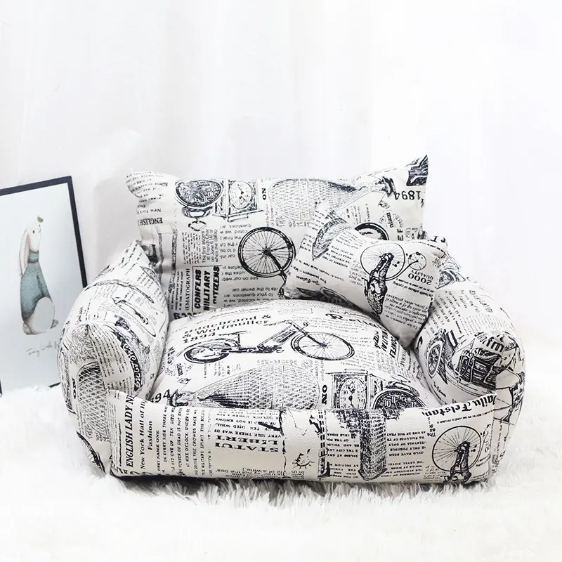 Pet Supplies Autumn and Winter Sofa Pet Nest Canvas