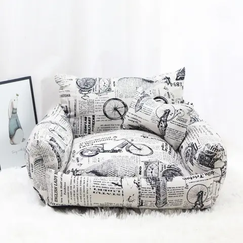 Pet Supplies Autumn and Winter Sofa Pet Nest Canvas