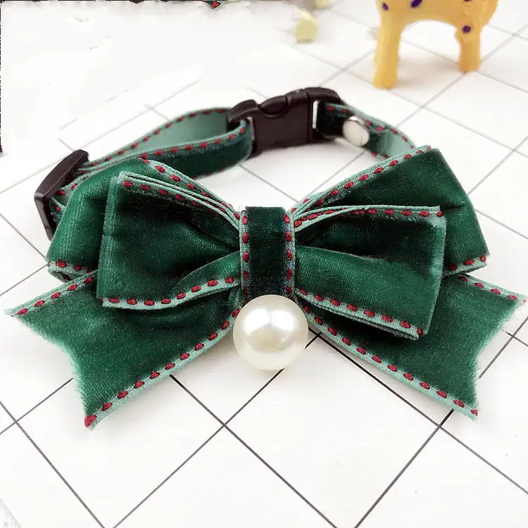 Pearl Bow Collar For Cats And Dogs