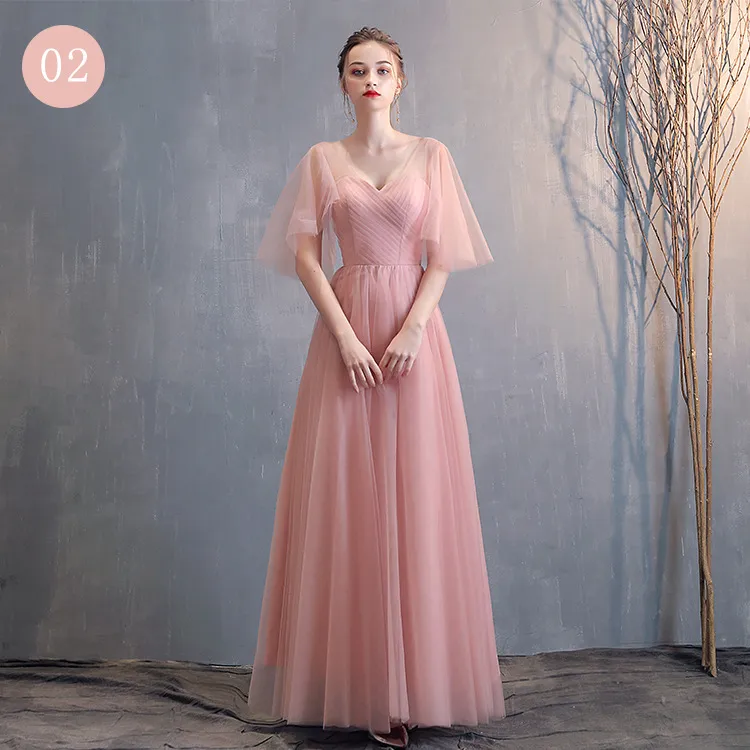 Ladies Fashion Long Simplek Evening Dress - H-2Xl