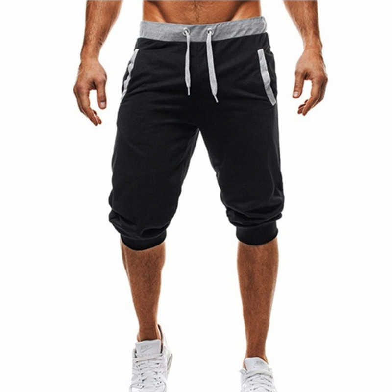 Title 5, Plus Size Casual Fitness Shorts, Cropped Sporth...