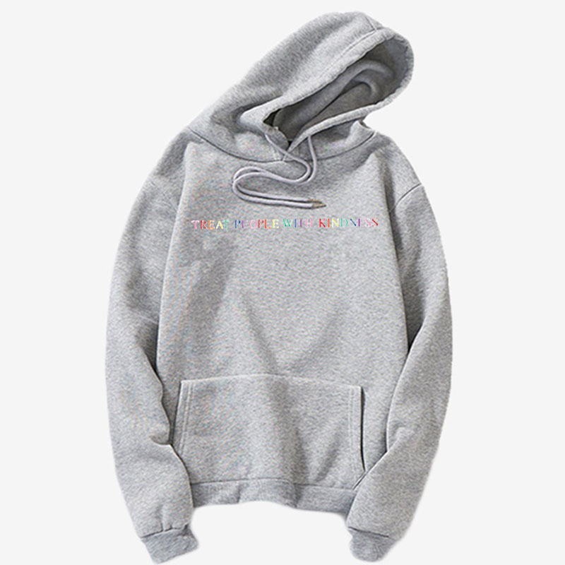 Hoodie Ladies Harajuku Sweatshirt Men's and Women's Sweatshirt Grey - Shop at LoveMi
