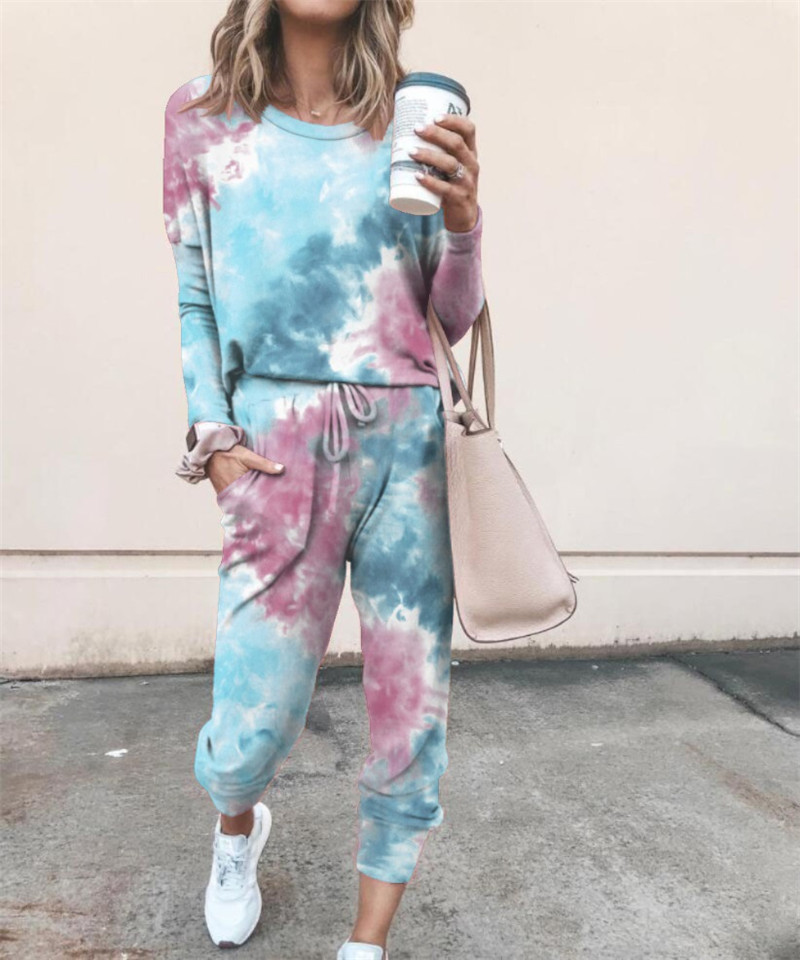 Printed Casual Long-Sleeved Women's Suit