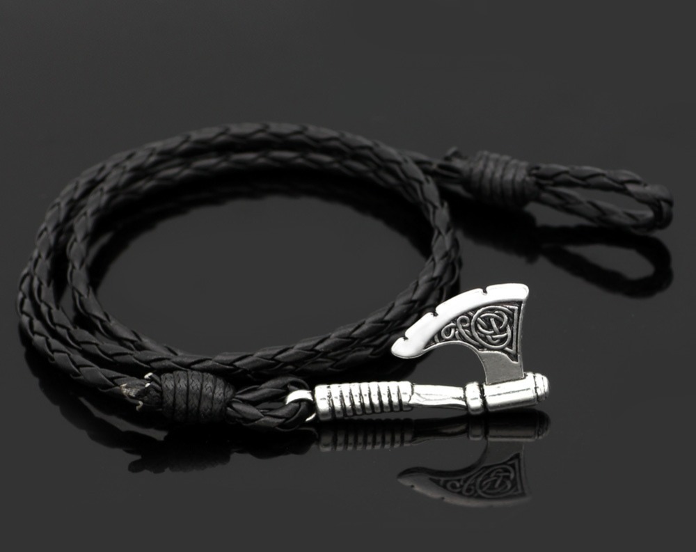 Tomahawk Pendant Leather Multilayer Bracelet Bracelet