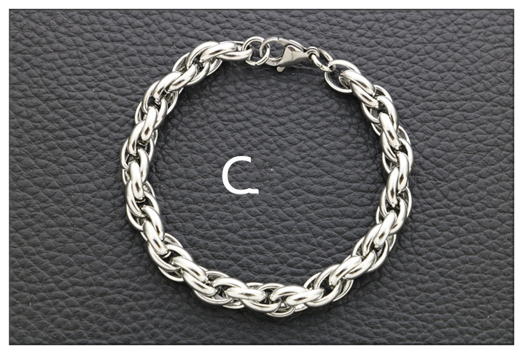 Titanium Steel Men's And Women's Bracelet Keel Chain Snake Bone Chain
