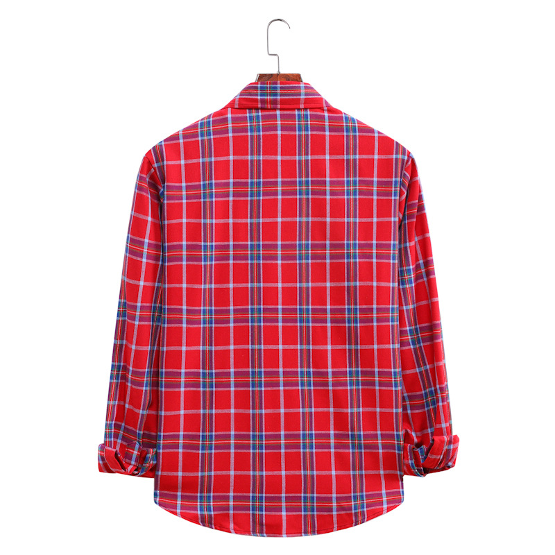 Fashion Plaid Check Long-sleeved Shirt