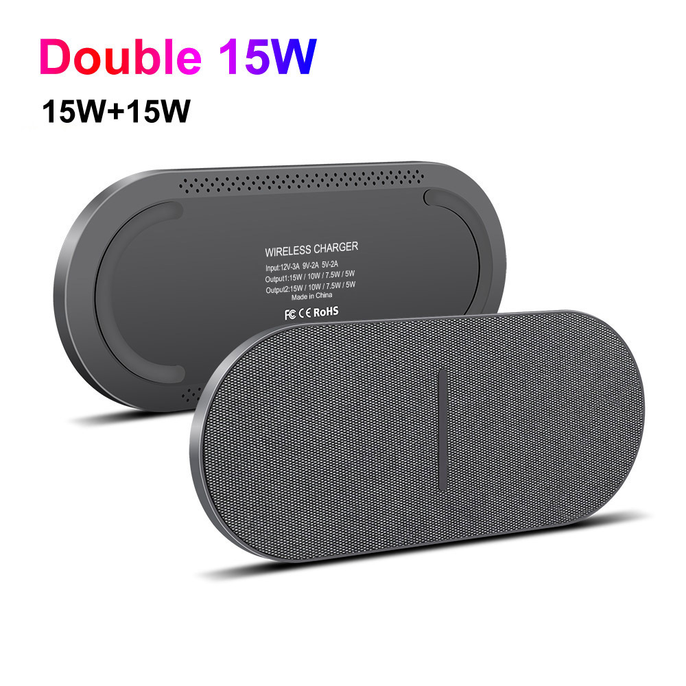 FDGAO Two-In-One Wireless Charger Dual 15W Fast Charge For Apple 12 Mobile Phone For Apple Headset