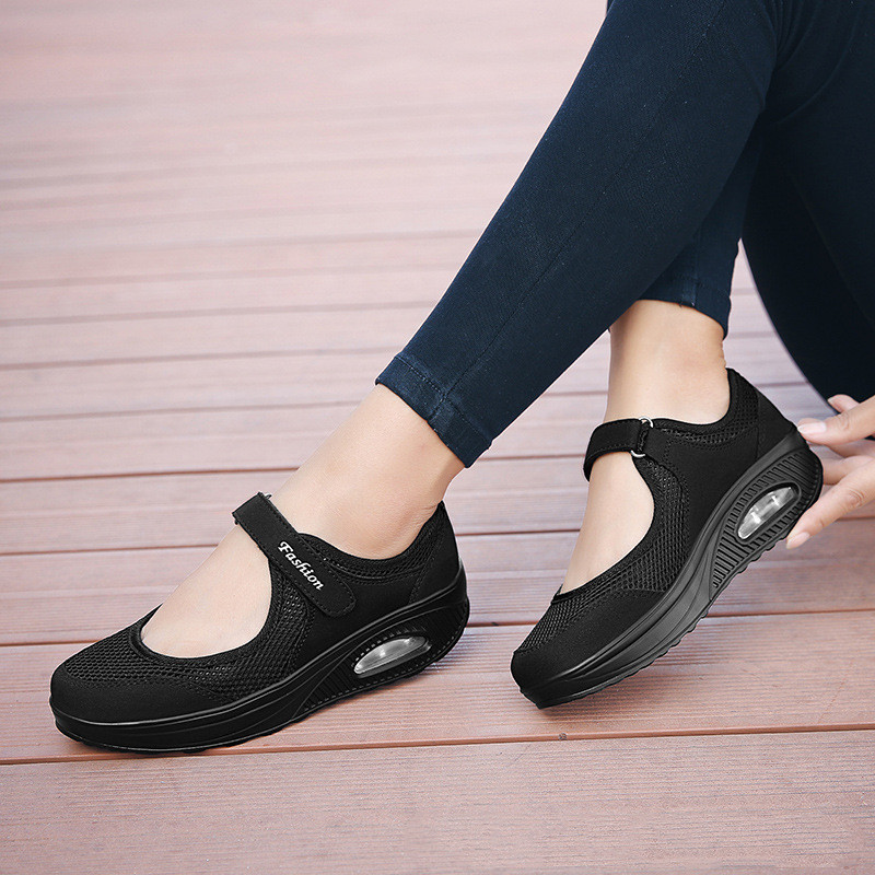 Old Beijing Cloth Shoes Light Mouth Shoes Flat Sole Single Shoes