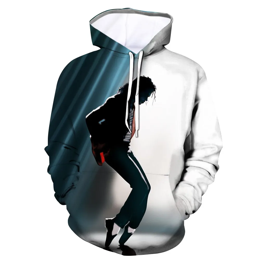 Loose Hooded Long Sleeve Hip Hop Trend 3D Hoodie