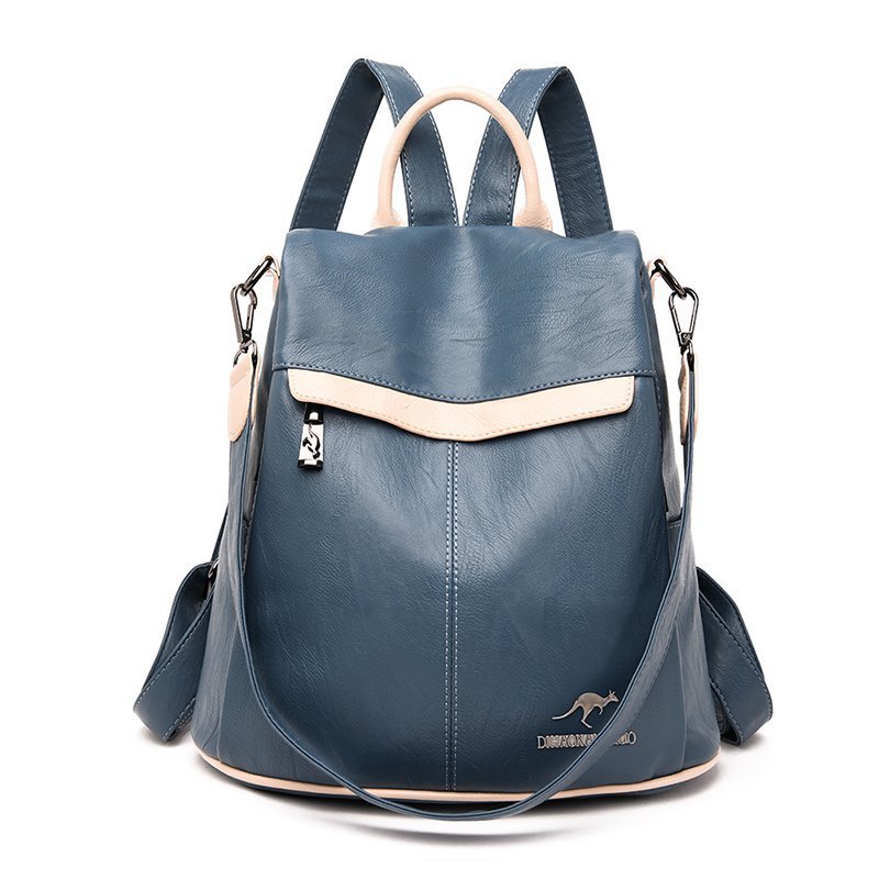 Title 6, Contrasting Color Backpack Trendy With A Multi-...