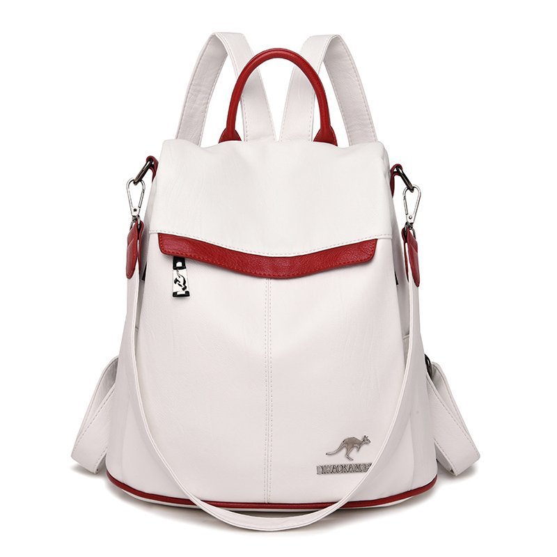 Title 2, Contrasting Color Backpack Trendy With A Multi-...