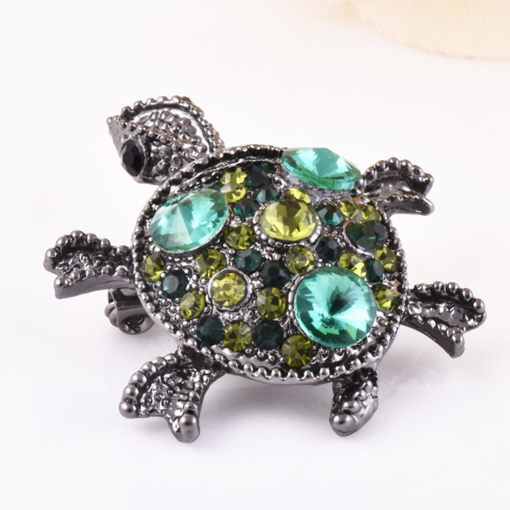 Title 4, Schattige retro kleine schildpad broche