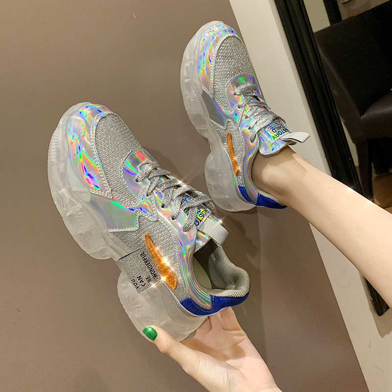 Title 4, Women Transparent Sneakers Harajuku Ladies Plat...