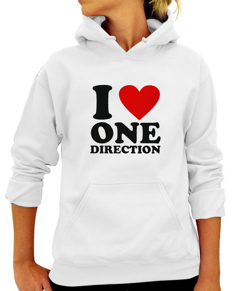 Love ONE DIRECTION Print Hoodie
