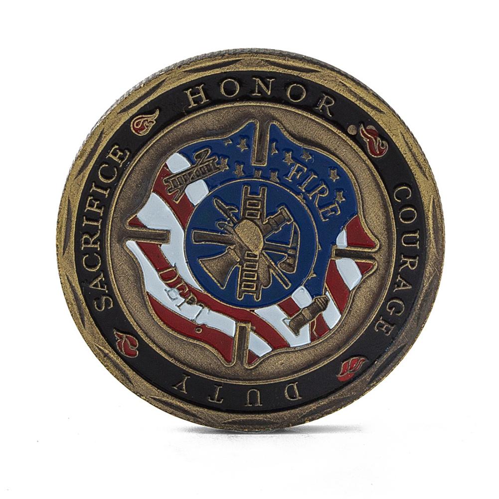 Commemorative Coin American Firefighting Mark Fire Art Gifts Souvenir