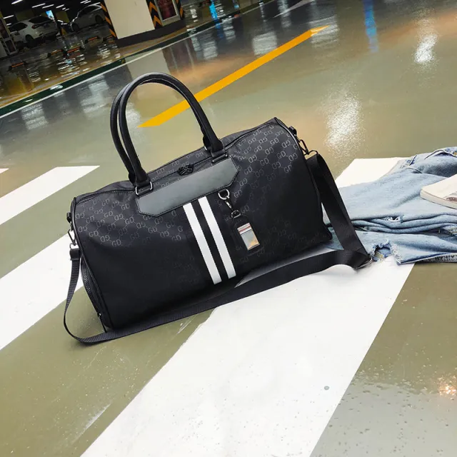 Classic Presbyopic Travel Bag For Men And Women Korean Portable Messenger Luggage Bag Black - Shop at LoveMi
