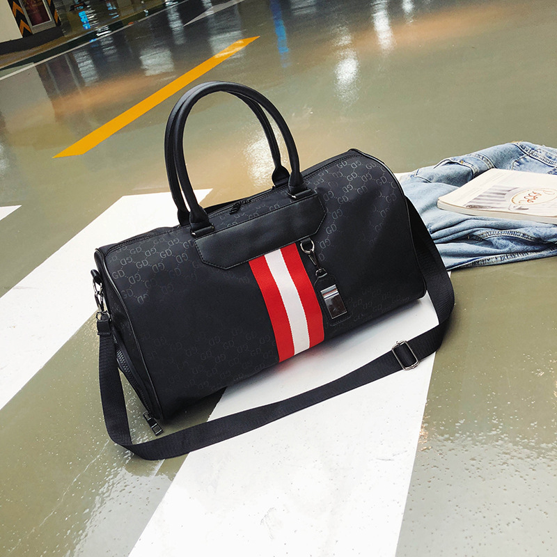 Classic Presbyopic Travel Bag For Men And Women Korean Portable Messenger Luggage Bag Red - Shop at LoveMi